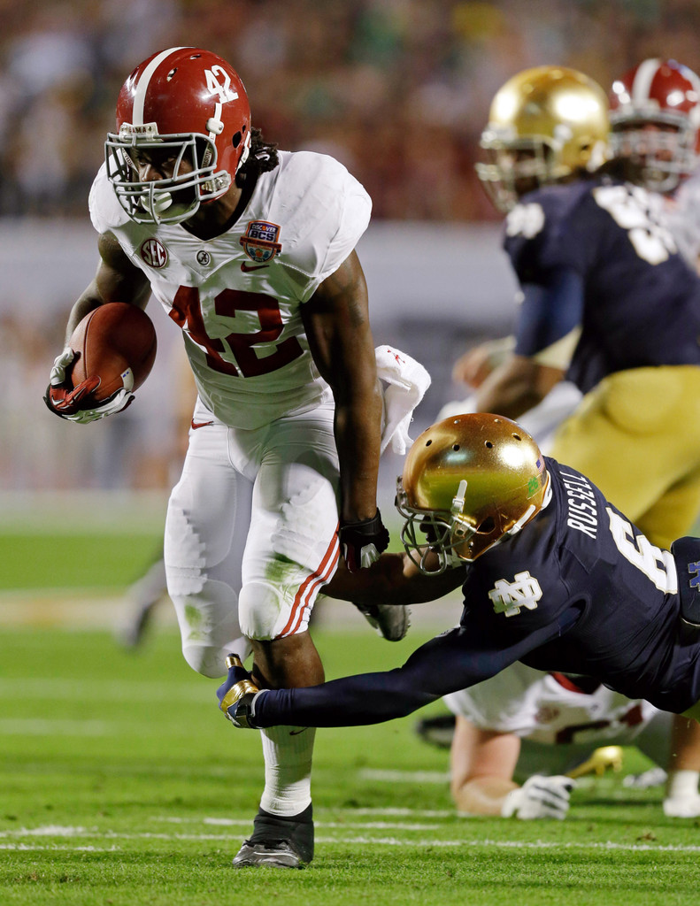 Irish Title Hopes Halted By Crimson Tide, 42-14 (AP)