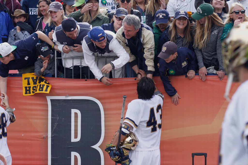 Notre Dame NCAA lacrosse vs. Albany (photos by Pete LaFleur)