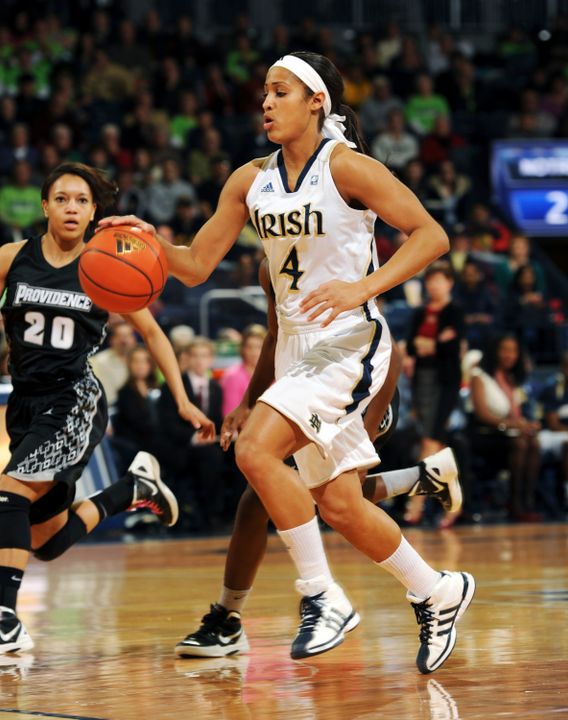 Junior guard Skylar Diggins became the first Notre Dame player ever chosen for the Nancy Lieberman Award (presented annually to the nation's top point guard), it was announced Friday.