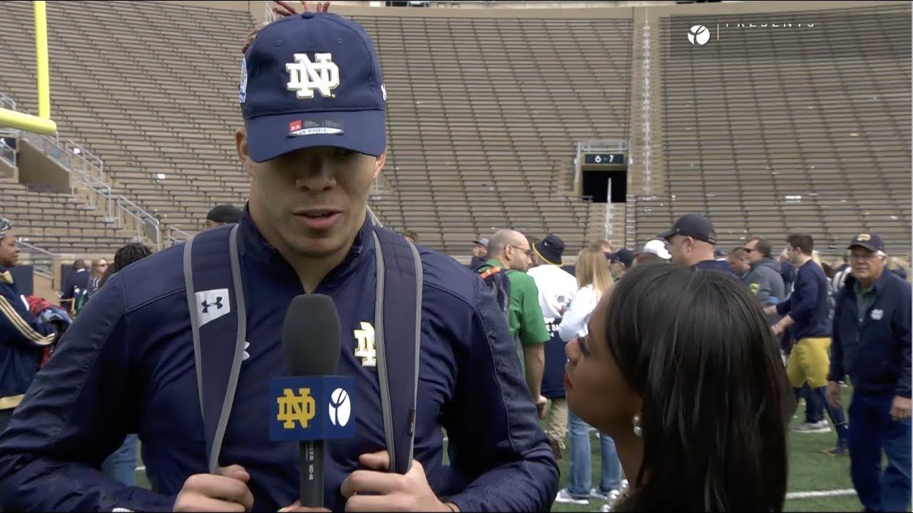 Instant Reaction | @NDFootball Blue-Gold Game: Chase Claypool (2018)