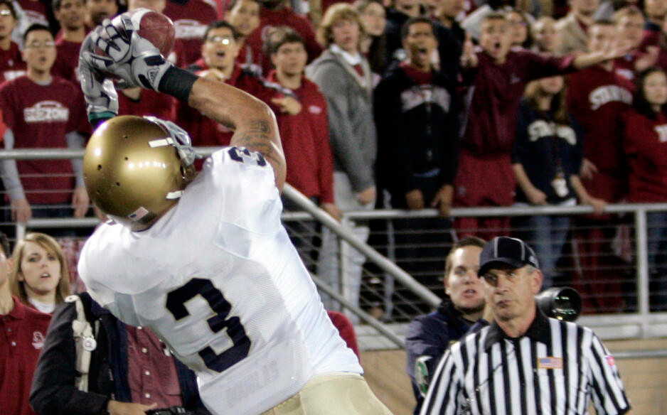 Irish Edged by Stanford, 45-38 Notre Dame Stanford Football