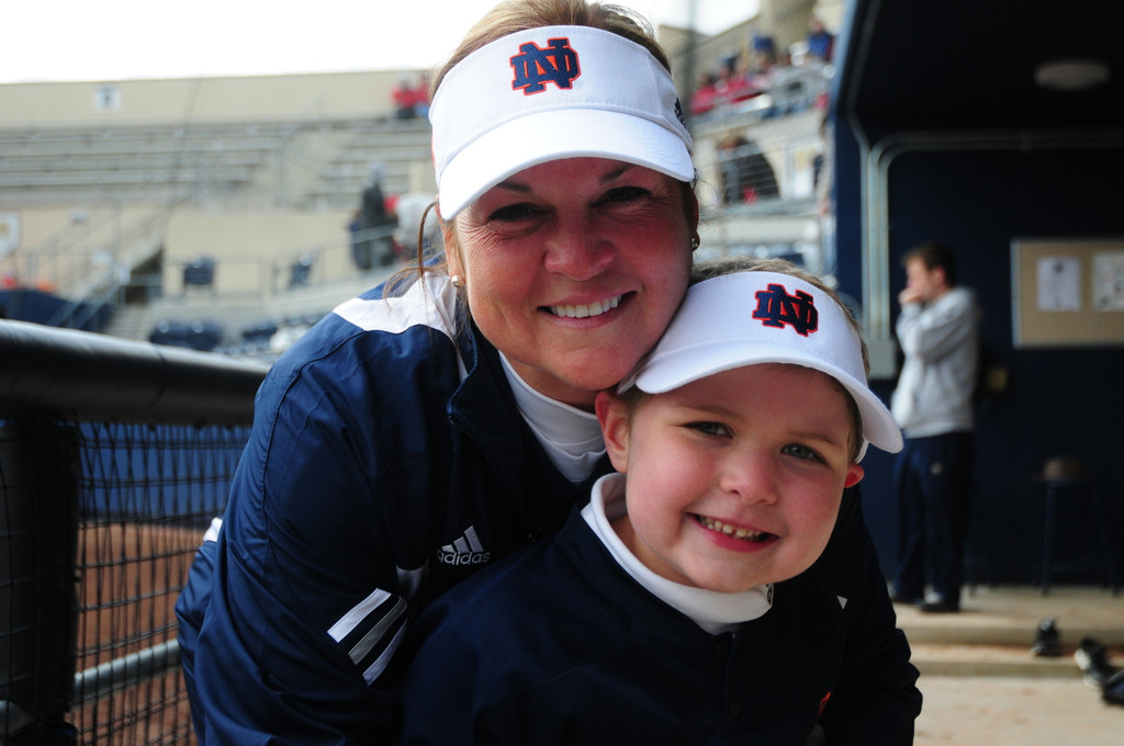 Tatum Gumpf and Notre Dame Softball Strike Out Cancer