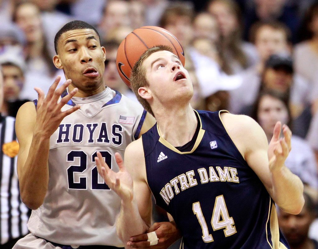 No. 20 Irish Drop 59-41 Road Contest to No. 11 Georgetown (AP)
