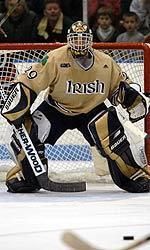 Former Irish goaltender Morgan Cey '05 has been selected to play for Team Canada in the 2005 Spengler Cup Tournament in Davos, Switzerland from Dec. 26-31.