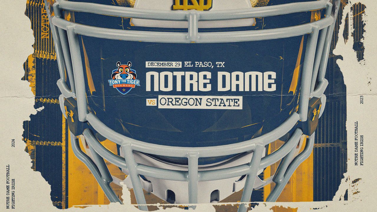 Irish To Face Oregon State In Sun Bowl Notre Dame Fighting Irish