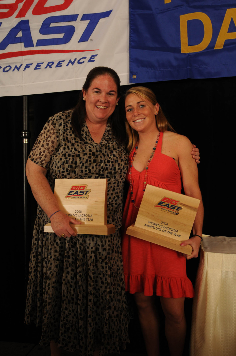Caitlin McKinney And Tracy Coyne Take Major BIG EAST Postseason Awards Tracy Coyne (left) was named BIG EAST coach of the year while Caitlin McKinney (right) was the conference's midfielder of the year.