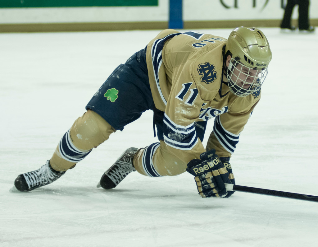 Notre Dame Men's Ice Hockey Sweeps Lake Superior State 12-01-2012