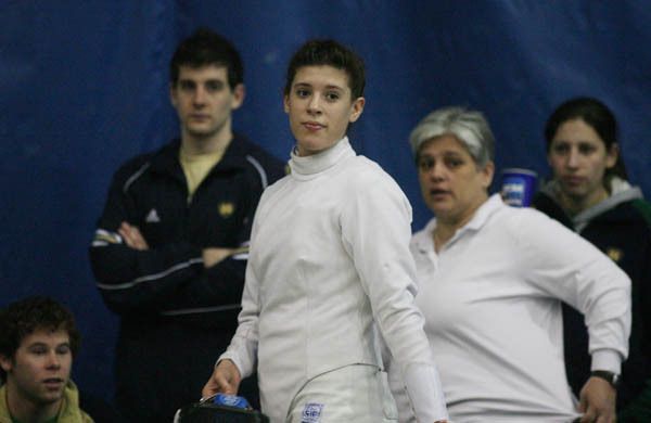 Sophomore epeeist and 2008 Olympic hopeful Kelley Hurley headlines a group of seven returning All-Americans for the Notre Dame fencing teams.