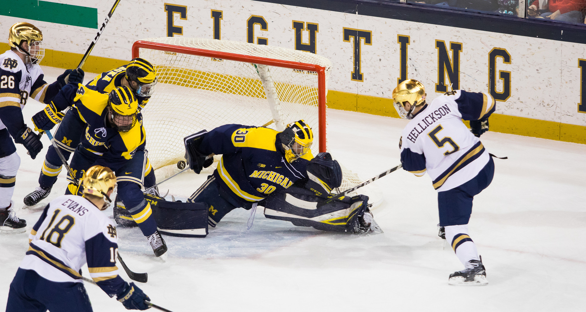 #1 Irish Roll To 15th Straight Victory In 2-1 Win Over Wolverines #1 Irish Roll To 15th Straight Victory In 2-1 Win Over Wolverines