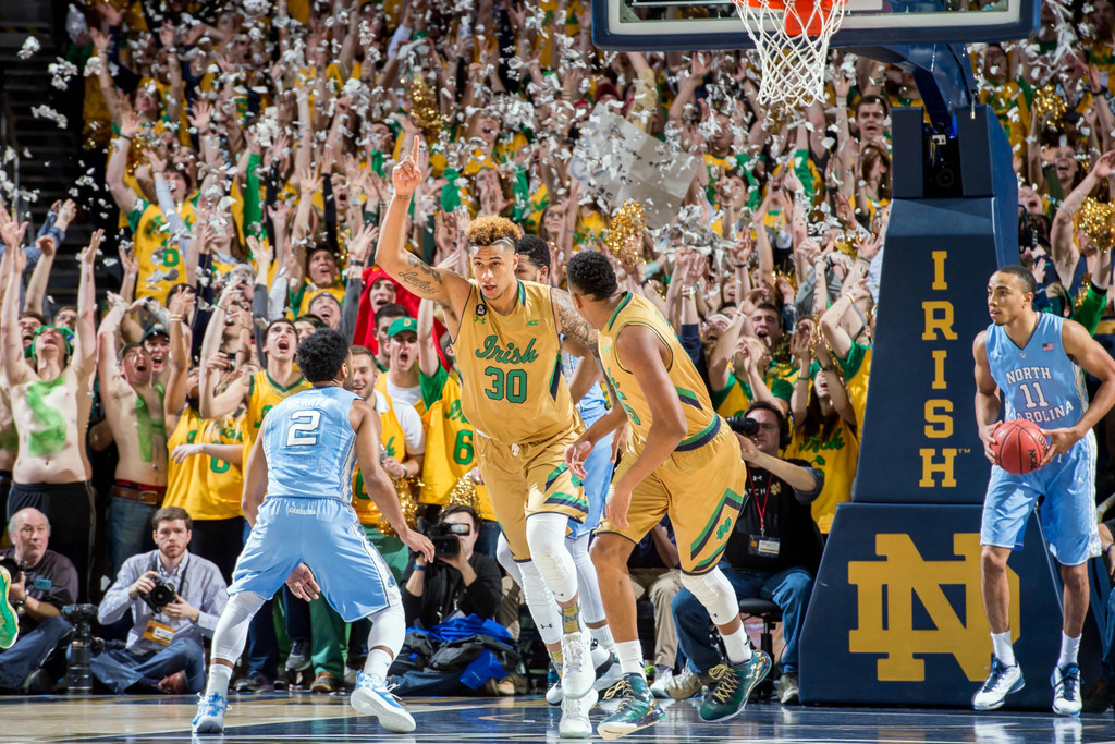 Notre Dame vs. No. 2 UNC