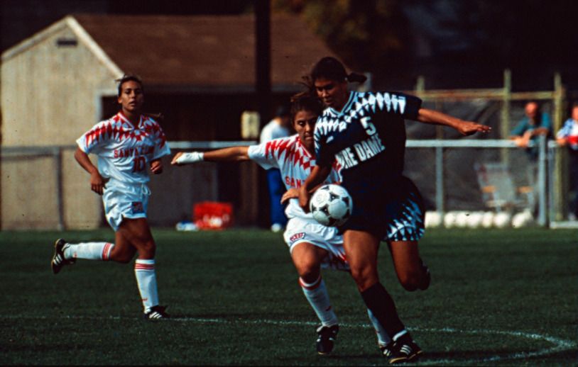 Before starring for the United States National Team, Shannon Boxx was a three-time all-conference player (1995-97) and a 1995 national champion at Notre Dame