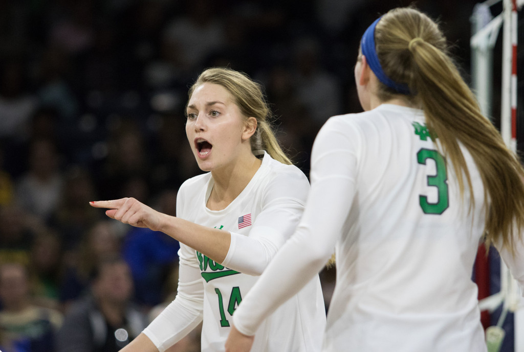 Notre Dame Volleyball vs. No. 8 UNC