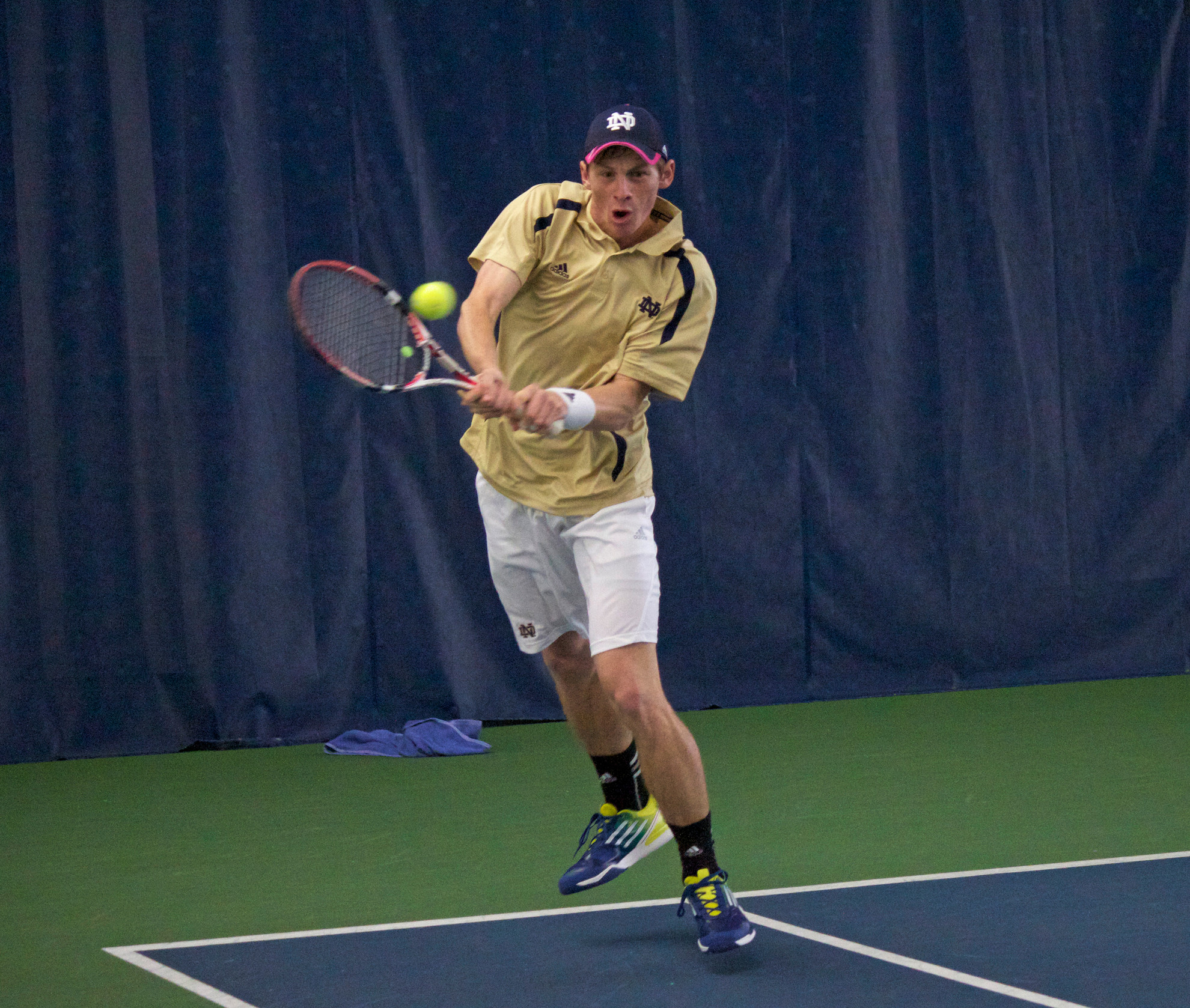 No. 30 Notre Dame Sweeps Opening Matches Of Spring Season Freshman Alex Lawson earned the first singles win of his career Saturday against Western Illinois.