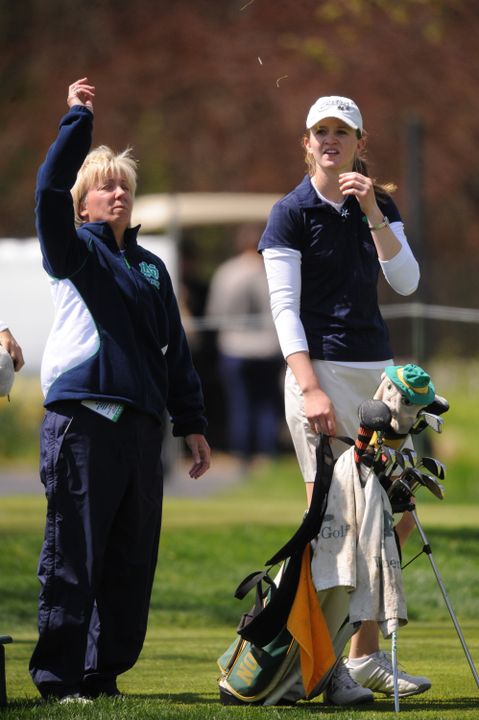 Head coach Susan Holt and senior captain Becca Huffer lead the Irish into their first tournament of the spring this weekend - the Darius Rucker Intercollegiate - at Hilton Head, S.C.
