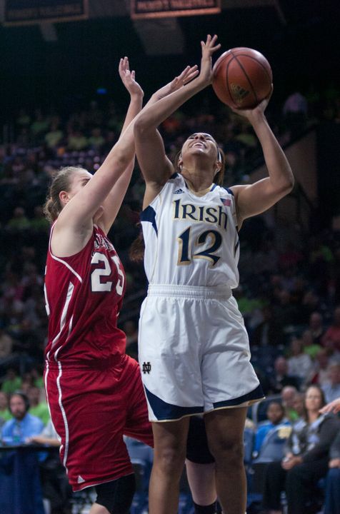 Freshman Taya Reimer got her career off to a quick start with 27 points and six boards in an Irish exhibition win over California (Pa.) Wednesday night.