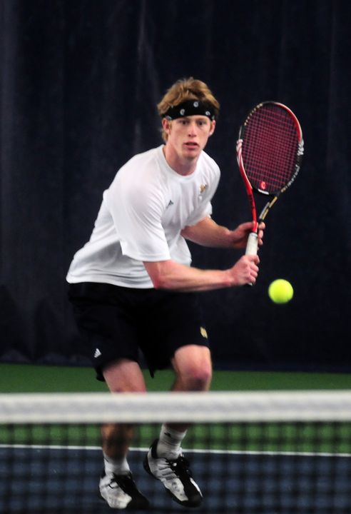 Casey Watt had an important singles win in Notre Dame's upset over then 13th-ranked Texas A&amp;M last season.