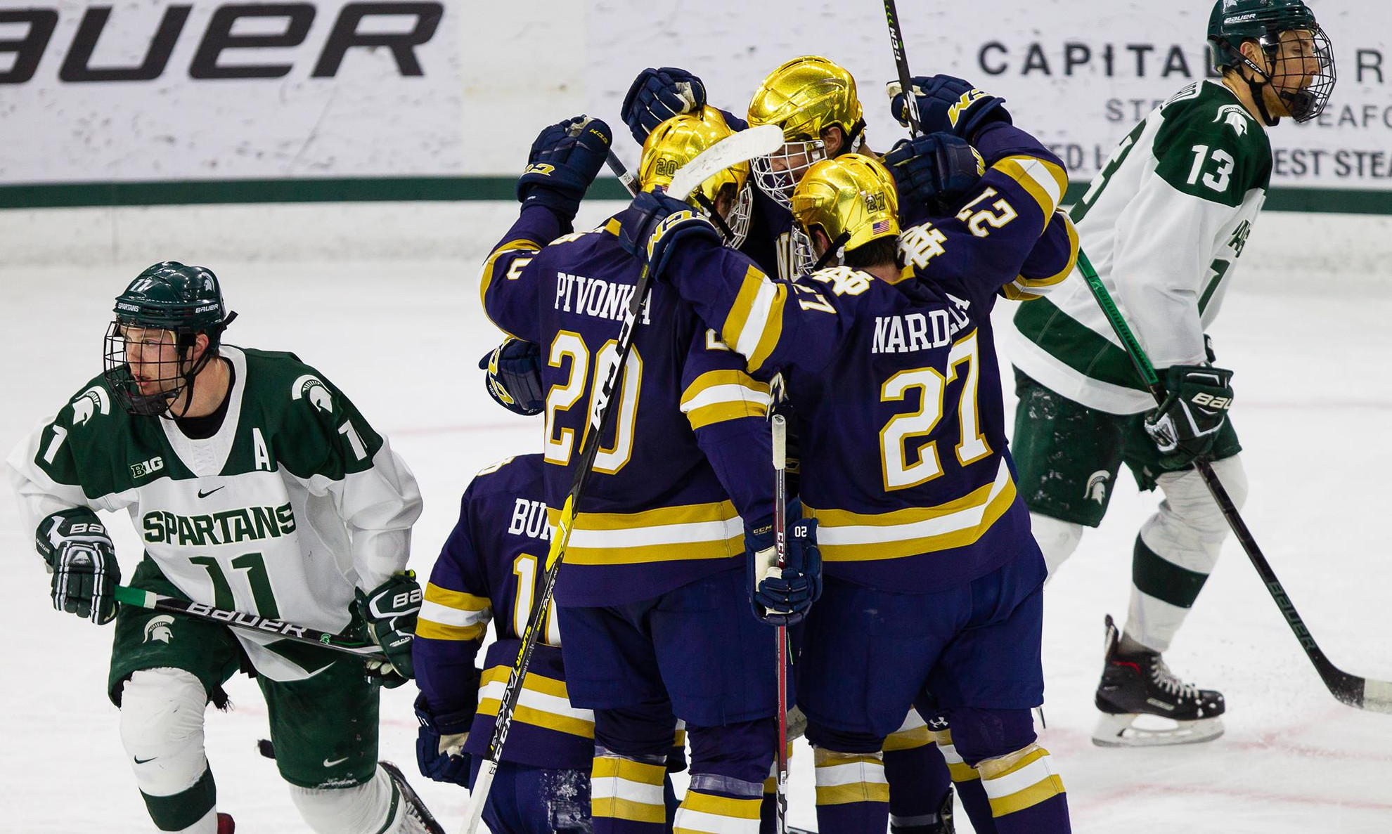 #8 Irish Earn Weekend Road Sweep With 2-1 Victory Over Michigan State ND MSU 2