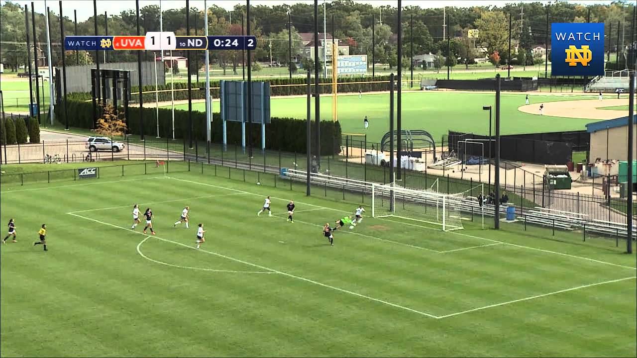 Notre Dame vs Virginia Women's Soccer Highlights