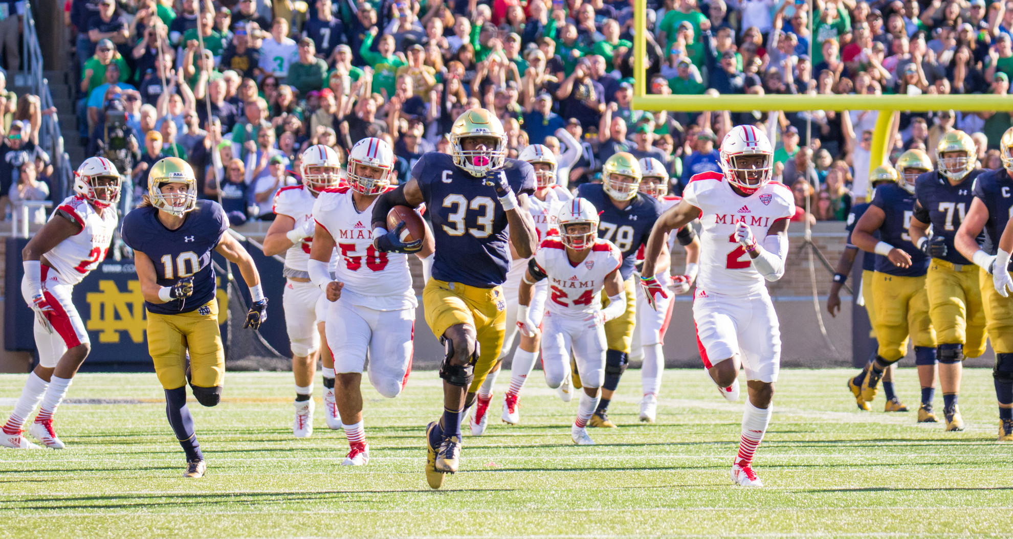 Dynamic First Half Leads Irish Past Miami (Ohio) Dynamic First Half Leads Irish Past Miami (Ohio)
