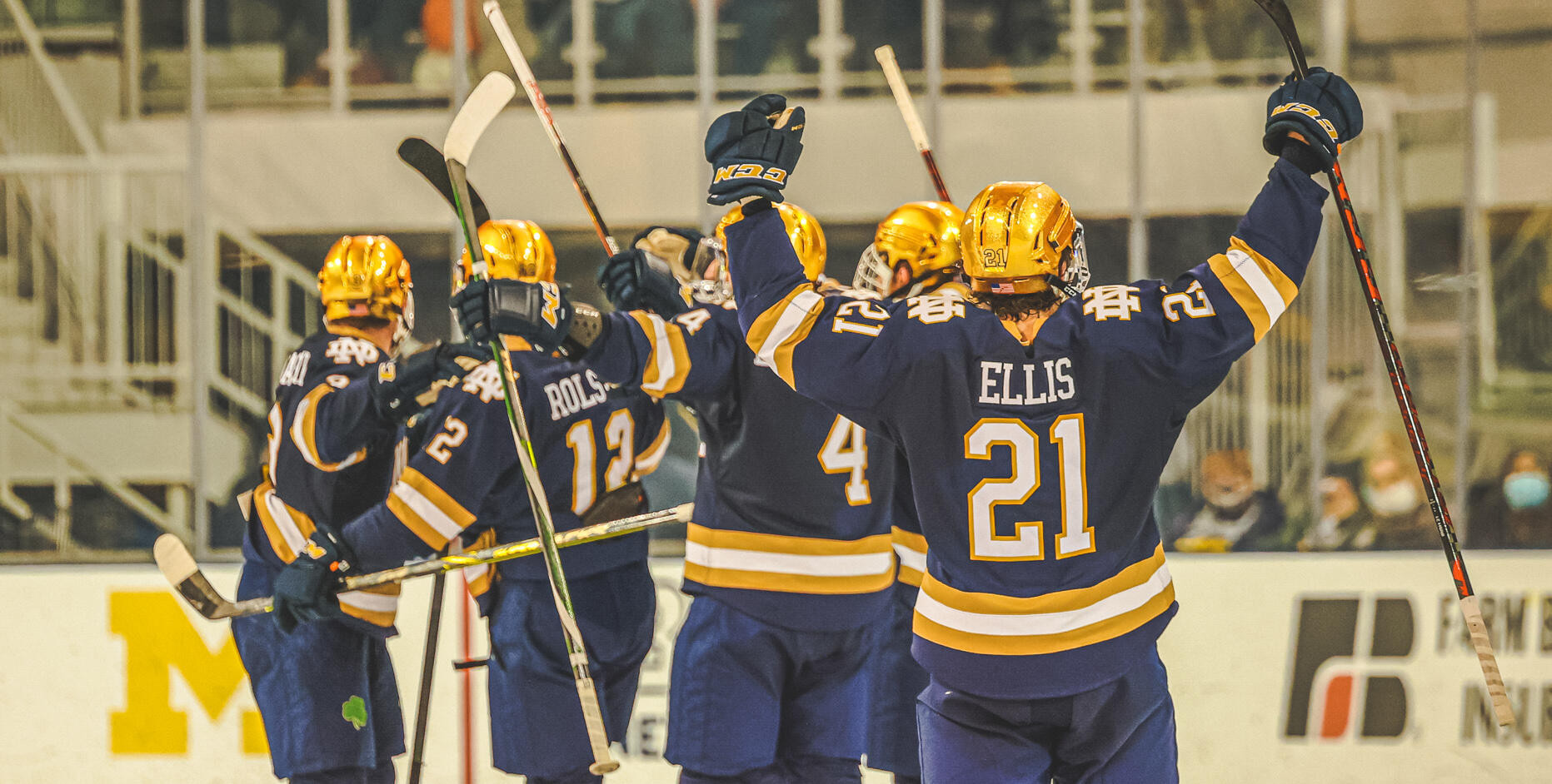 No. 14 Irish Stage 3-2 OT Comeback Win At No. 1 Michigan No. 14 Irish Stage 3-2 OT Comeback Win At No. 1 Michigan