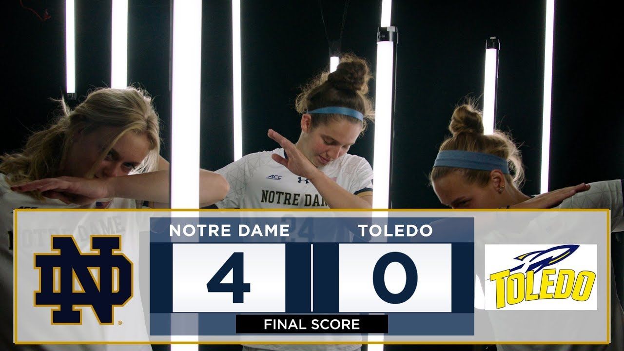 Notre Dame Women's Soccer Highlights vs. Toledo
