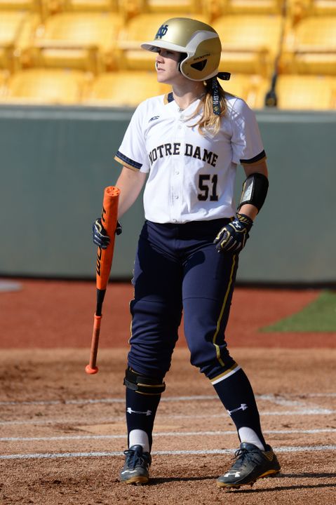 Senior Cassidy Whidden smashed a three-run during game two against Florida State on Saturday