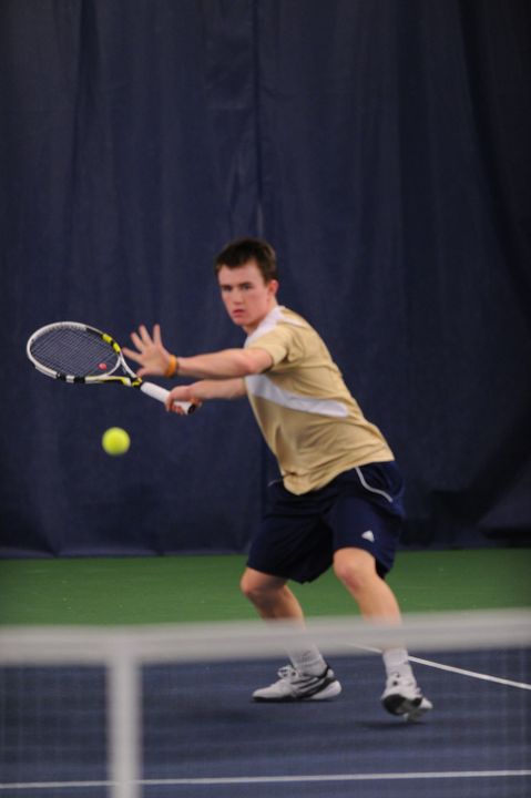 Sophomore Greg Andrews won two singles and two doubles matches on Sunday.