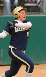 Sophomore Erin Glasco drilled the game-winning three-run home run in the fifth inning