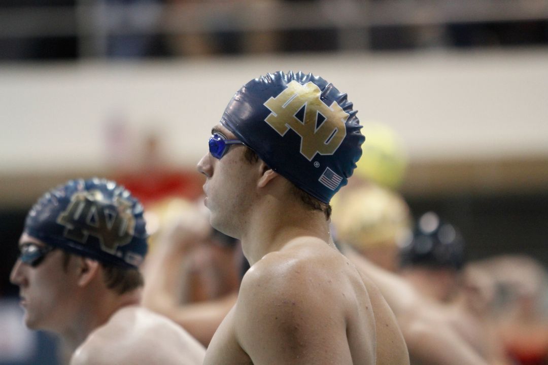 Notre Dame is set to face No. 16 Louisville Saturday at Wright Natatorium.