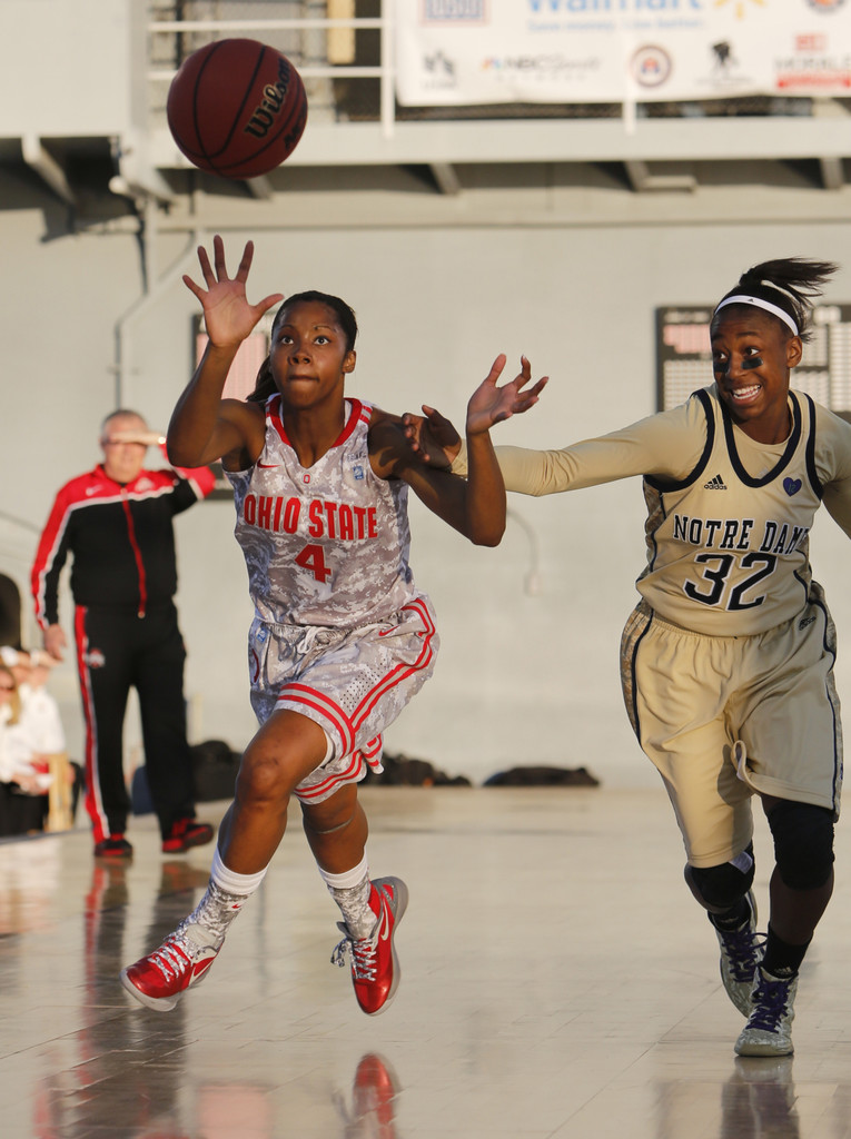 Achonwa Leads #7/6 Notre Dame Past #19/21 Ohio State, 57-51 (AP)