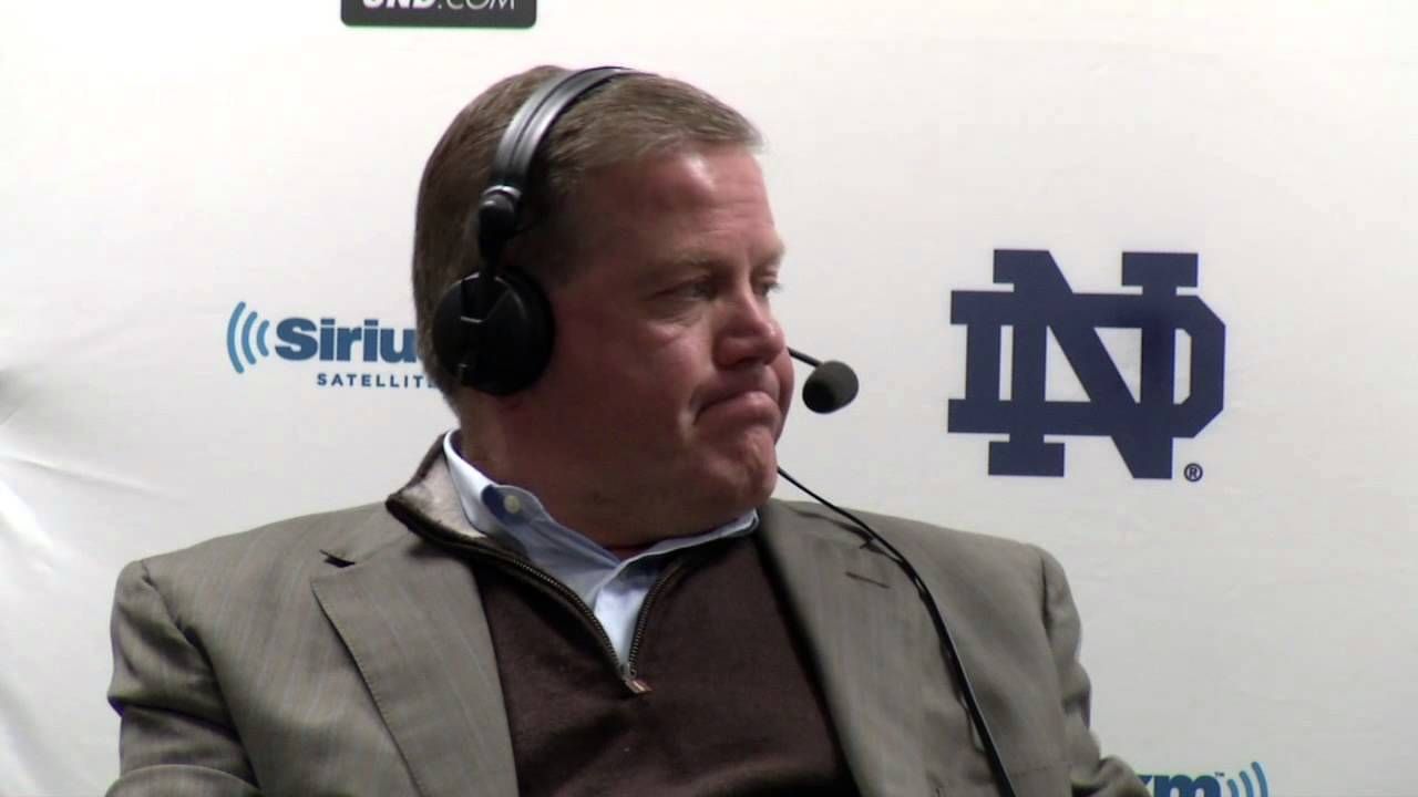 Coach Kelly Sirius/XM Town Hall - Leading Team Out ND Stadium Tunnel