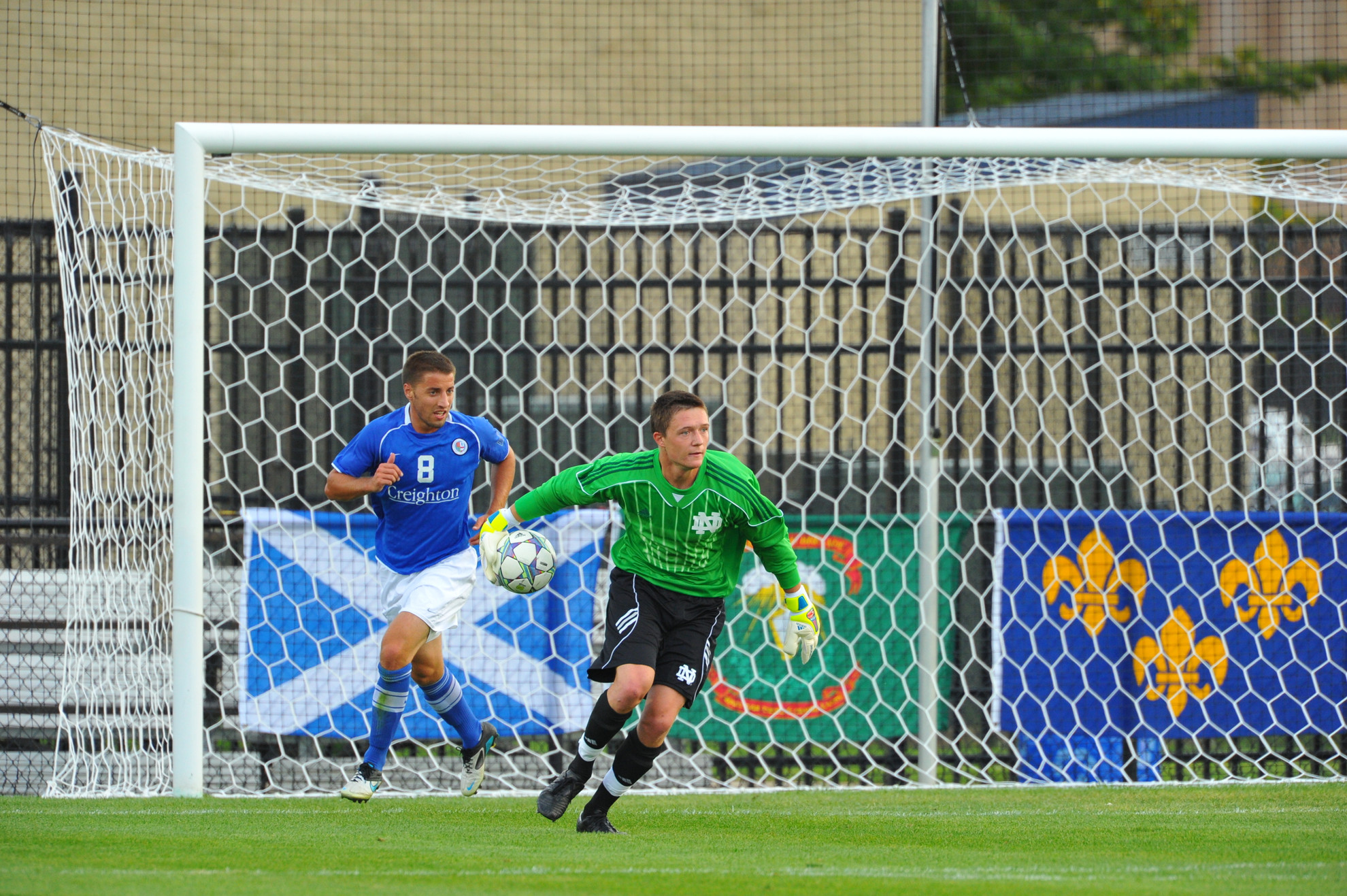 #8 Irish Head Down State To Face #10 Hoosiers Will Walsh made five saves in last season's scoreless draw with Indiana.
