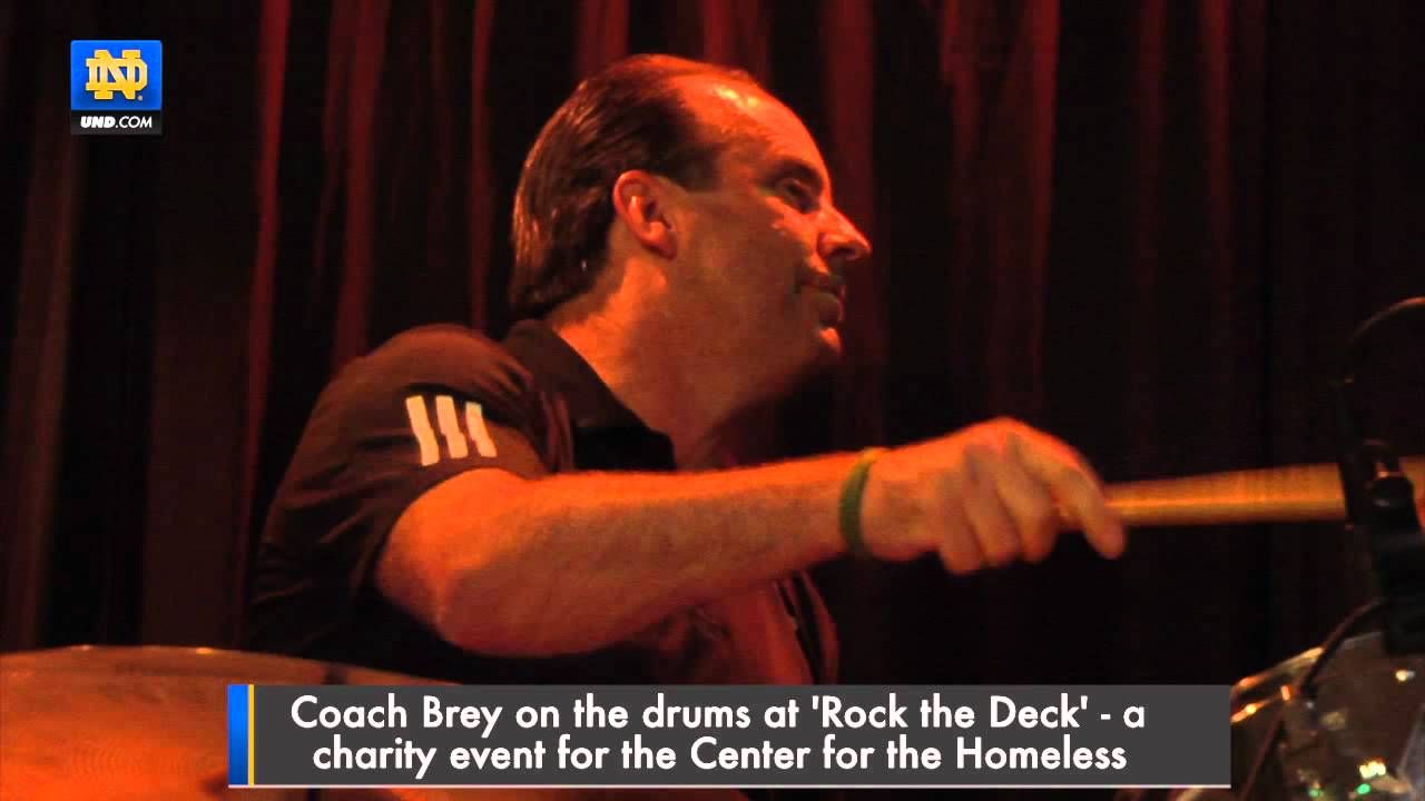 Coach Brey On The Drums