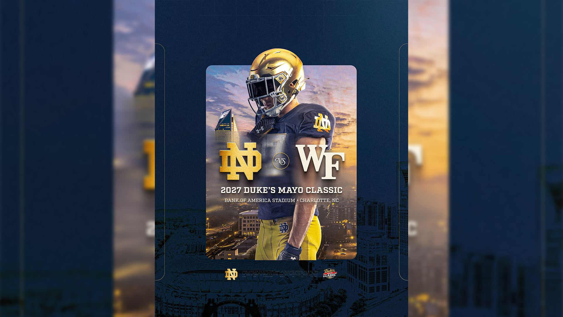 Notre Dame to Face Wake Forest in 2027 Duke’s Mayo Classic Notre Dame to Face Wake Forest in 2027 Duke’s Mayo Classic
