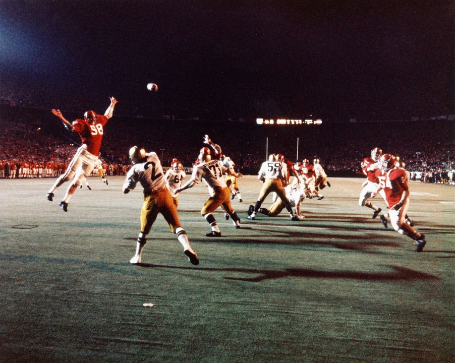 1973 Sugar Bowl, Tom Clements Pass to Robin Weber, Game Scene