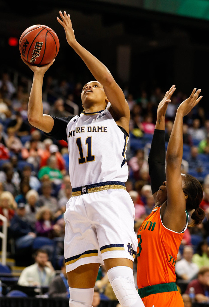 No. 21 Miami, 67 vs. No. 2 Notre Dame, 78