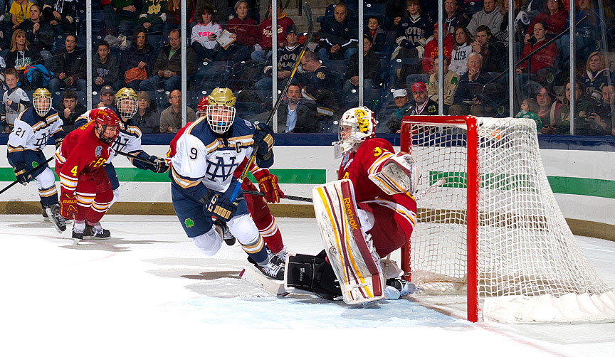 Irish Drop Tough, 3-1, Decision To Ferris State Junior center Anders Lee scored the lone Irish goal of the game; his CCHA leading 14th of the season in the 2-1 loss to Ferris State.