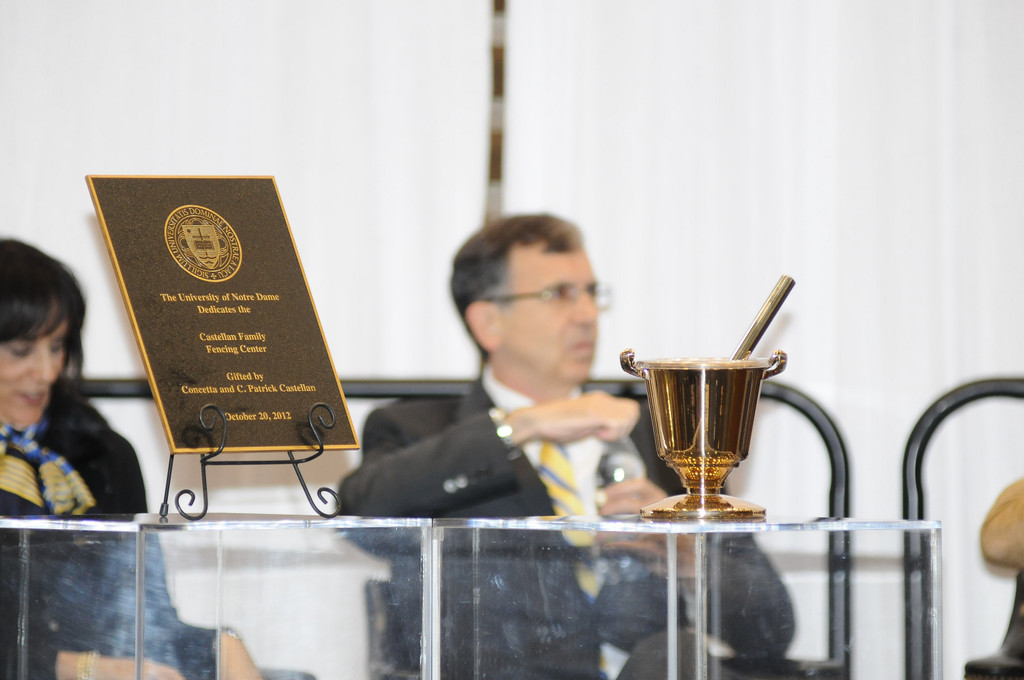 Notre Dame Fencing Dedication 10-20-2012