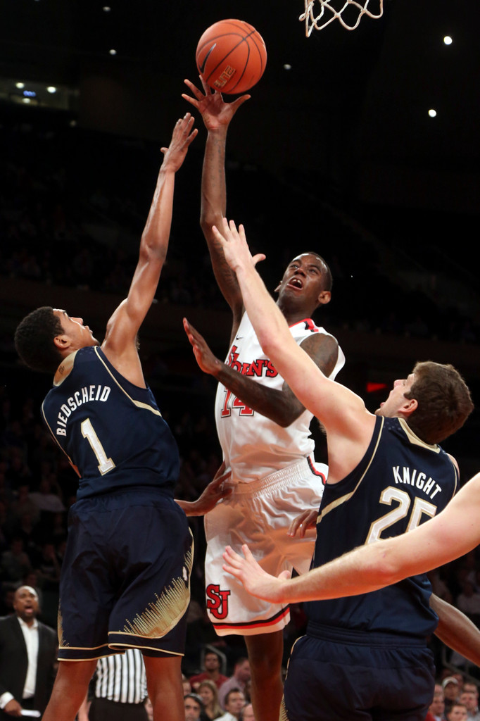 No. 20 Irish Fall to St. John's in NY, 67-63 (AP)