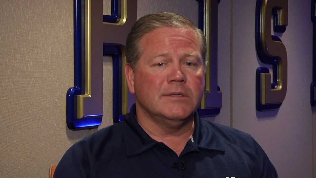 Brian Kelly Interview - Offensive Line - Aug. 2, 2012 - Notre Dame Football