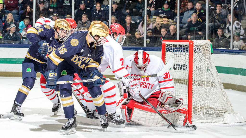 Notre Dame vs. Boston University Hockey 2/26