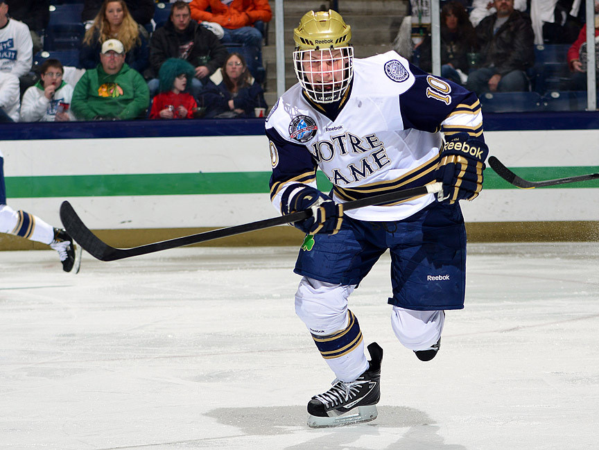 Irish And Broncos Battle To A 3-3 Tie David Gerths equaled his career high with his eighth goal of the season in the 3-3 tie with Western Michigan.