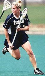 Alissa Moser, a two-time captain for the Irish in 2001 and 2002, has rejoined the women's lacrosse program as an assistant coach on Tracy Coyne's coaching staff.