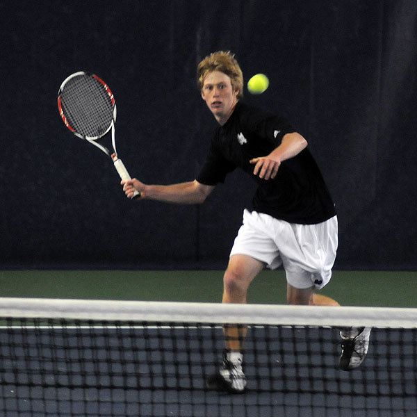 Casey Watt earned his 16th singles win of the season versus Ball State.