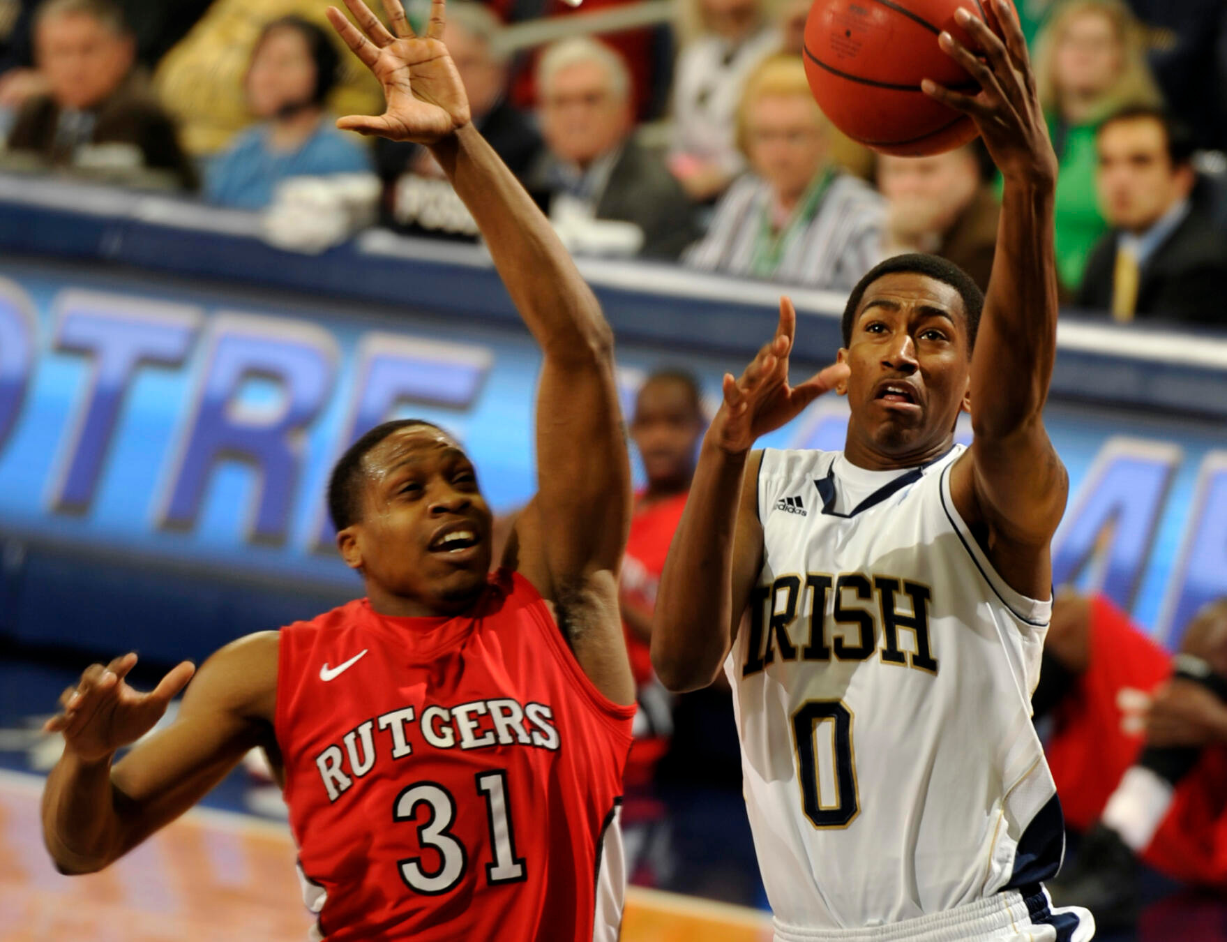 Hansbrough, Scott Lift No. 9 Irish Past Rutgers, 76-69 Rutgers Notre Dame Basketball