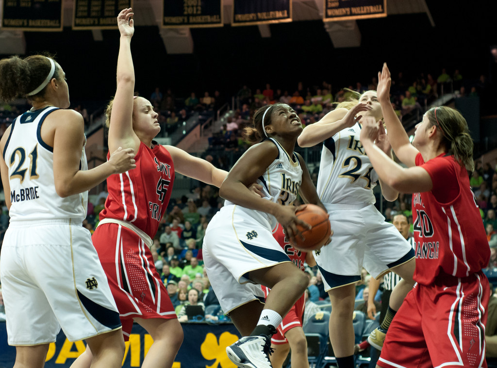 Notre Dame Women's Basketball vs Saint Francis 12-31-2012