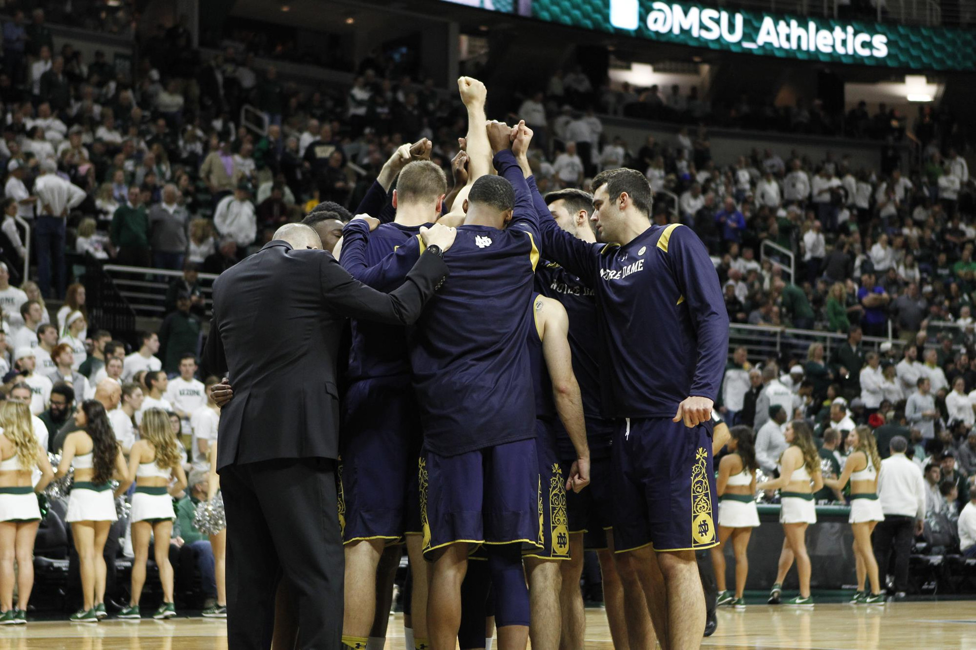 ACC Schedule To Challenge The Irish In 2019 2017-18 Notre Dame MBB Group Photo