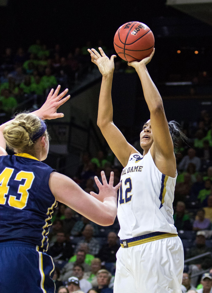 No. 3 Notre Dame 74, Toledo 39