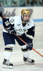 Dan Kissel's second-period goal proved to be the game winner in Notre Dame's 7-3 win over New Hampshire in the NCAA West Regional semifinal game.
