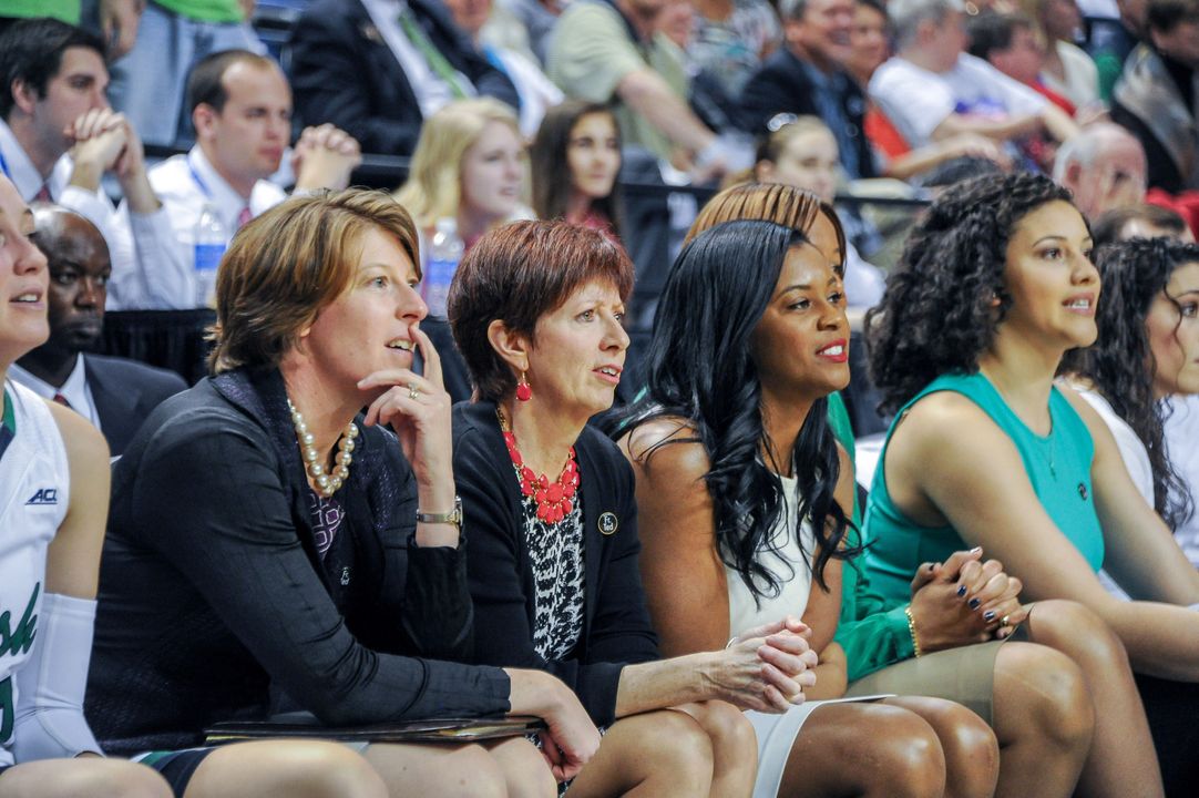 Niele Ivey (right) joined Muffet McGraw's staff as an assistant coach in 2007 and was promoted to associate coach for the Fighting Irish on Monday.